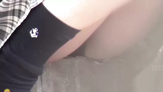 EE-162 03 Obscene defecation. Pooping with naked lower body, JAV Collection, 