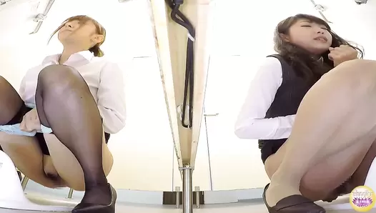 SL-181 01 Office ladies pooping in adjoining toilet cabins. Awkward farts and defecations!, JAV Collection, SL-181 01 Office ladies pooping in adjoining toilet cabins. Awkward farts and defecations!, JAV Collection,