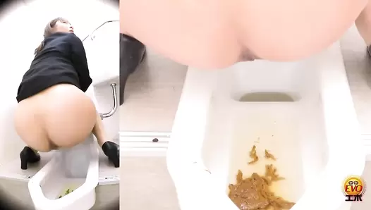 EE-374 06 Toilet sneak shots of OL’s shy sounds of poops and farts. VOL. 2