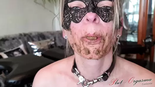 SlutOrgasma - Pooping, scat smearing, swallowing and dildo
