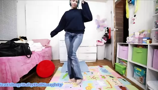 BabyDollNaughty Desperate jeans mess (special request)