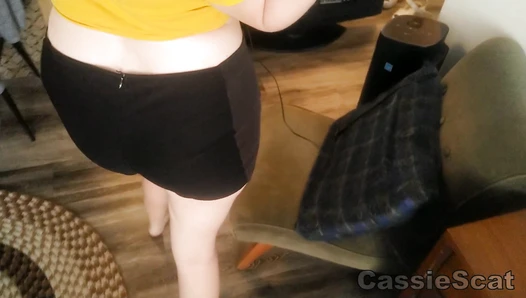 CassieScat - POV Spying Friend Visit + Massive Shorts Mess
