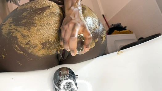 Smutty_Luce - CloseUp FILTHY Scat Masturbation/ Gape Orgasm