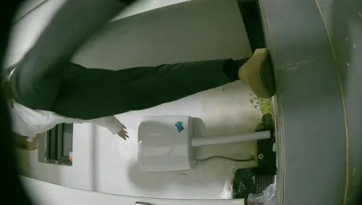 Classic Panoramic Toilet Shot (Beautiful Young Woman Large Size) 23V