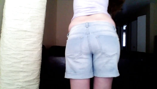 SexyScatForYou - Throwback! Poop in jean shorts.