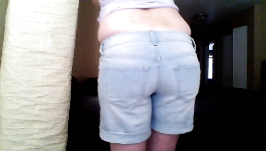 SexyScatForYou - Throwback! Poop in jean shorts.