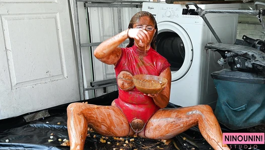 Ninounini - EATING FRUIT SALAD (POOP + PISS + VOMIT)