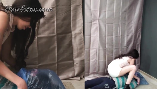 suppkakiem - Alina liquid pooping and dancing on slave