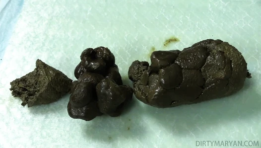DirtyMaryan - Pooping and showing texture of my shit